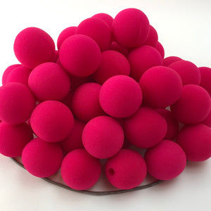 Premium Foam Clown Noses is made from high quality soft foam. The 1.5" bright pink sphere has a slit that is easily opened up and the clown nose is placed on person's nose. Click on the picture to the left for more detailed views. To order select the quantity needed from drop down menu. 