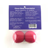 Uses: When feeling low or down in the dumps put on this nose to relieve the grumps. Dosage: One per day keeps your woes away. The second one is for a friend to play. Give to your doctor, your nurse or Aunt Sue and soon no one will be feeling blue. Comes with two 2" red premium clown noses.