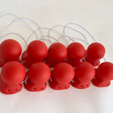 Squeaky Clown Nose JCN7006-RED Sold in bags of 10. CLICK FOR DISCOUNT PRICING: from $6.00 to $2.30 per nose.