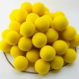 Premium Foam Clown Noses is made from high quality soft foam. The 2" bright yellow sphere has a slit that is easily opened up and the clown nose is placed on person's nose