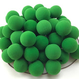 Premium Foam Clown Noses is made from high quality soft foam. The 2" bright green sphere has a slit that is easily opened up and the clown nose is placed on person's nose. To order select the quantity needed from drop down menu.