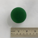 Premium Foam Clown Noses is made from high quality soft foam. The 2" dark green sphere has a slit that is easily opened up and the clown nose is placed on person's nose.