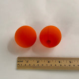 Premium Foam Clown Noses is made from high quality soft foam. The 2" orange sphere has a slit that is easily opened up and the clown nose is placed on person's nose.