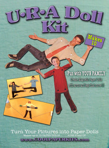 The URA Doll Kits lets you take pictures of your beloved friends and family and turn them into paper dolls that will stick to your fridge.  The possibilities are endless on how you can use them.